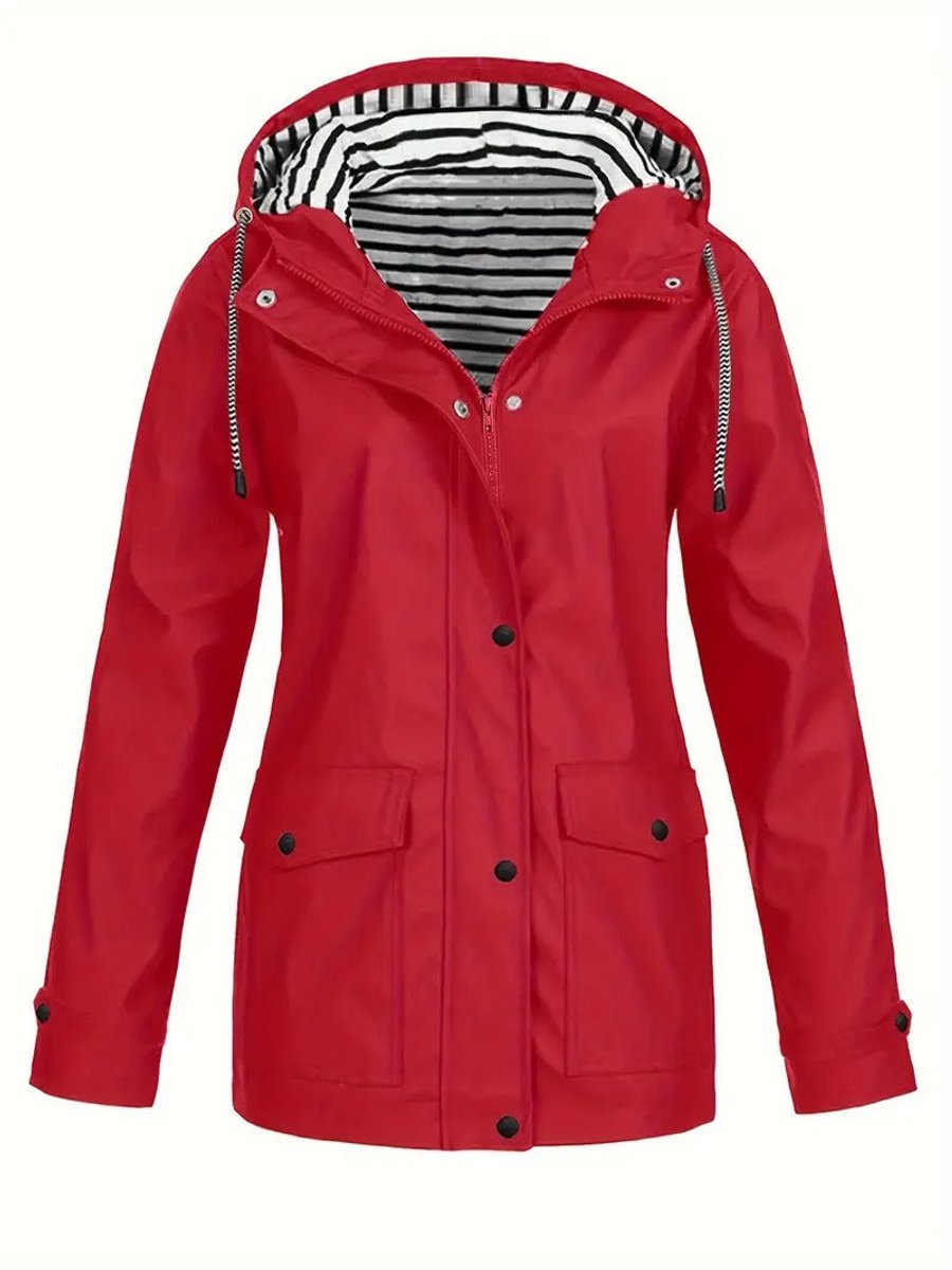 Katja | Waterproof Hooded Rain Jacket