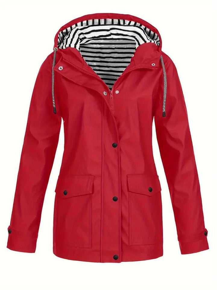 Katja | Waterproof Hooded Rain Jacket