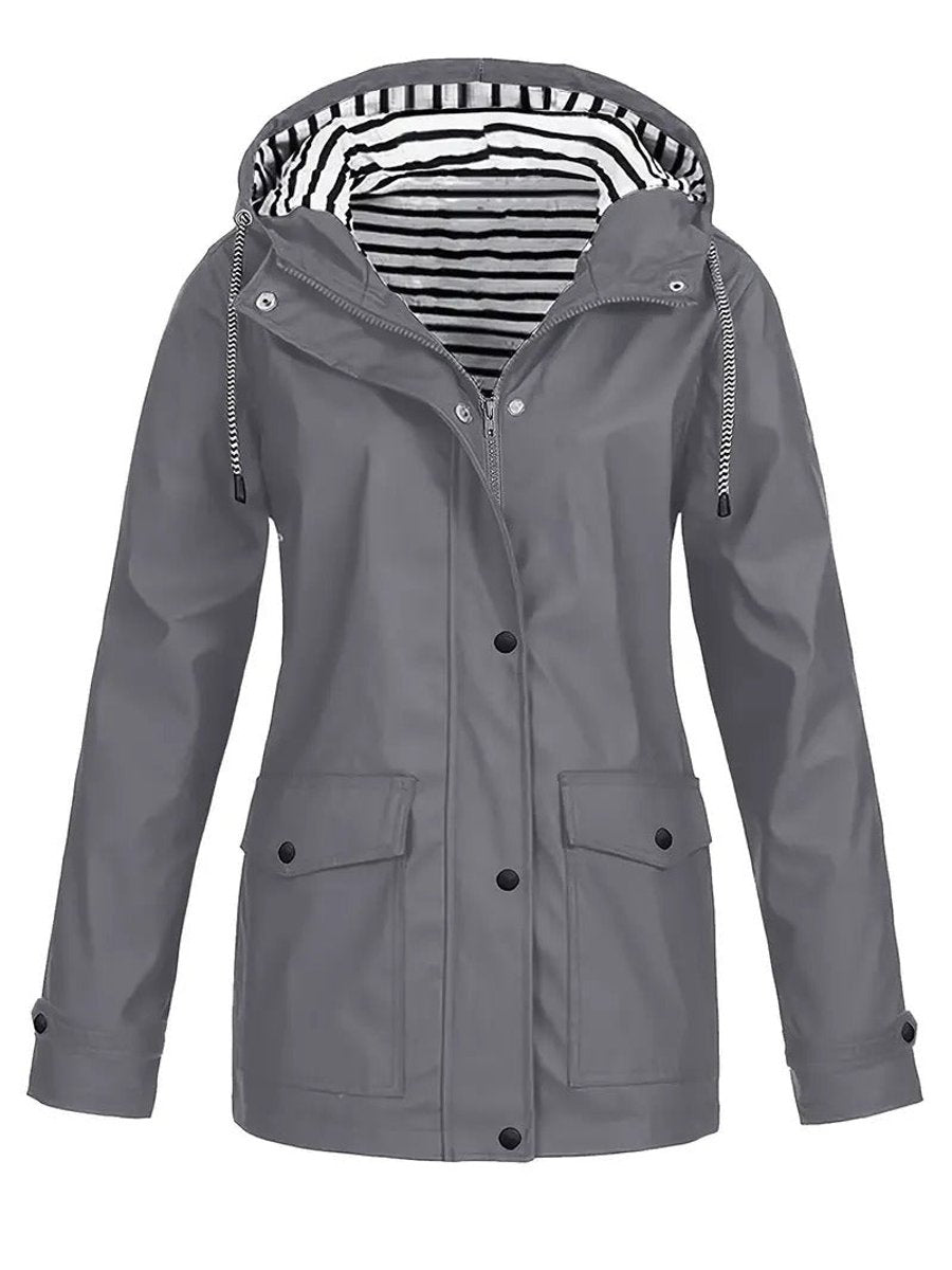 Katja | Waterproof Hooded Rain Jacket