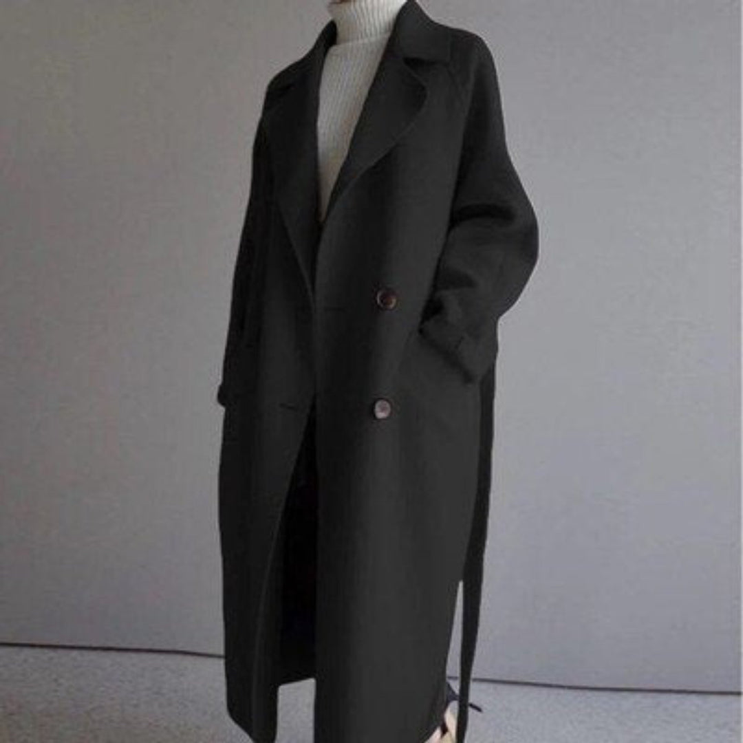 Jet | Long Double-Breasted Coat