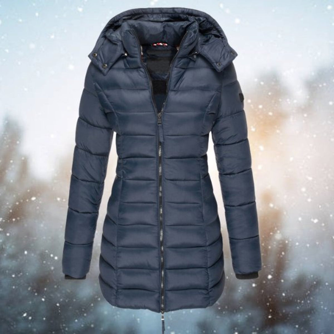 Hiltje | Hooded Tailored Long Winter Coat