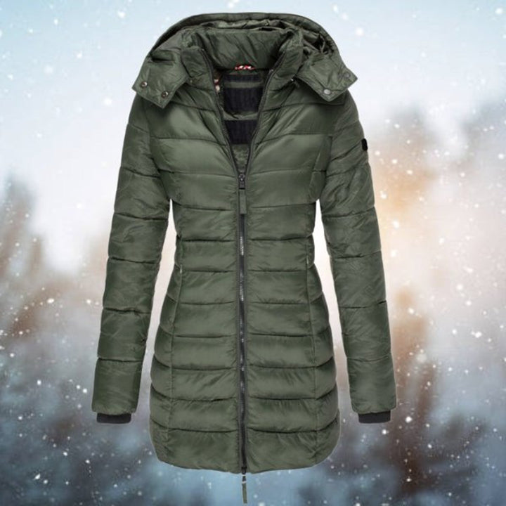 Hiltje | Hooded Tailored Long Winter Coat