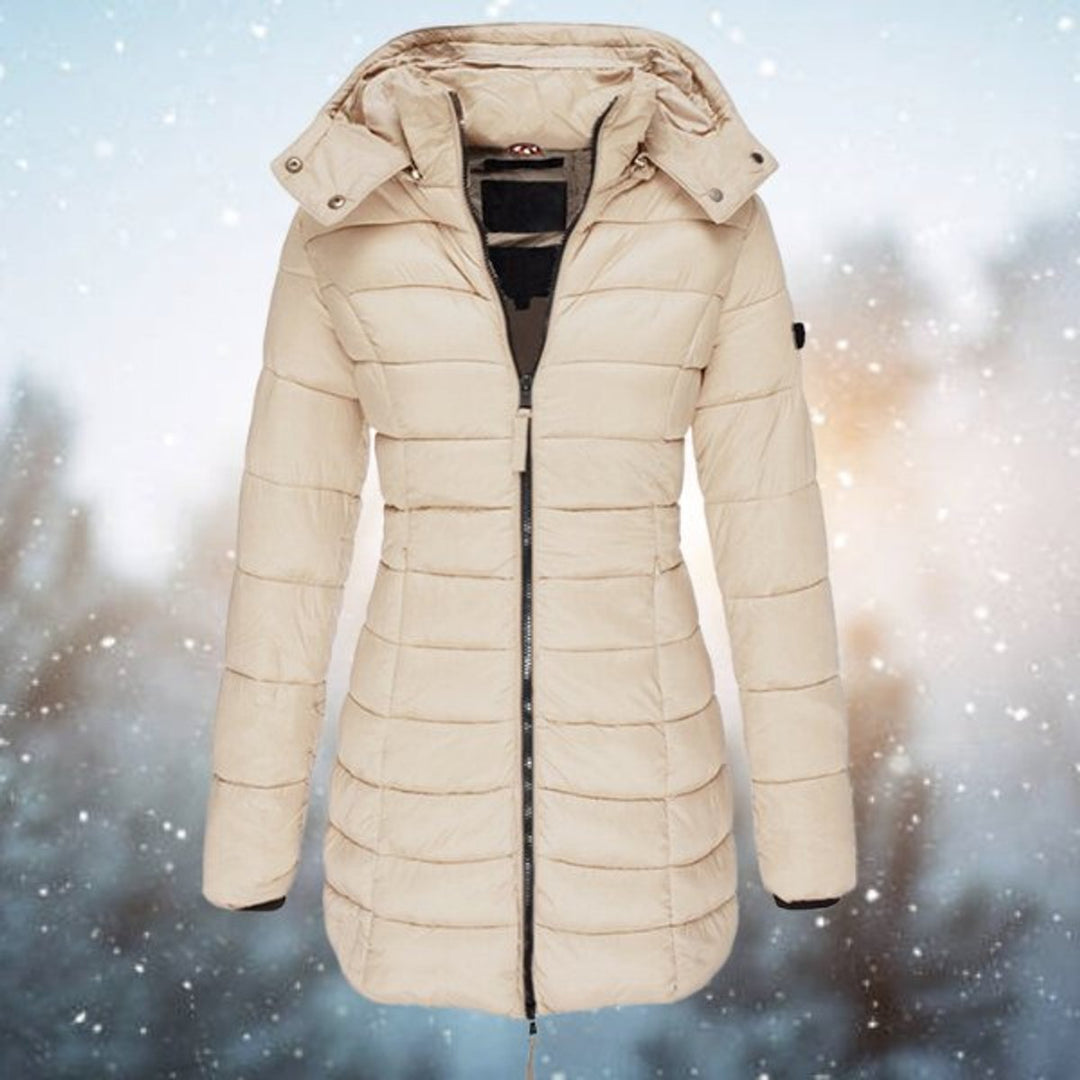 Hiltje | Hooded Tailored Long Winter Coat