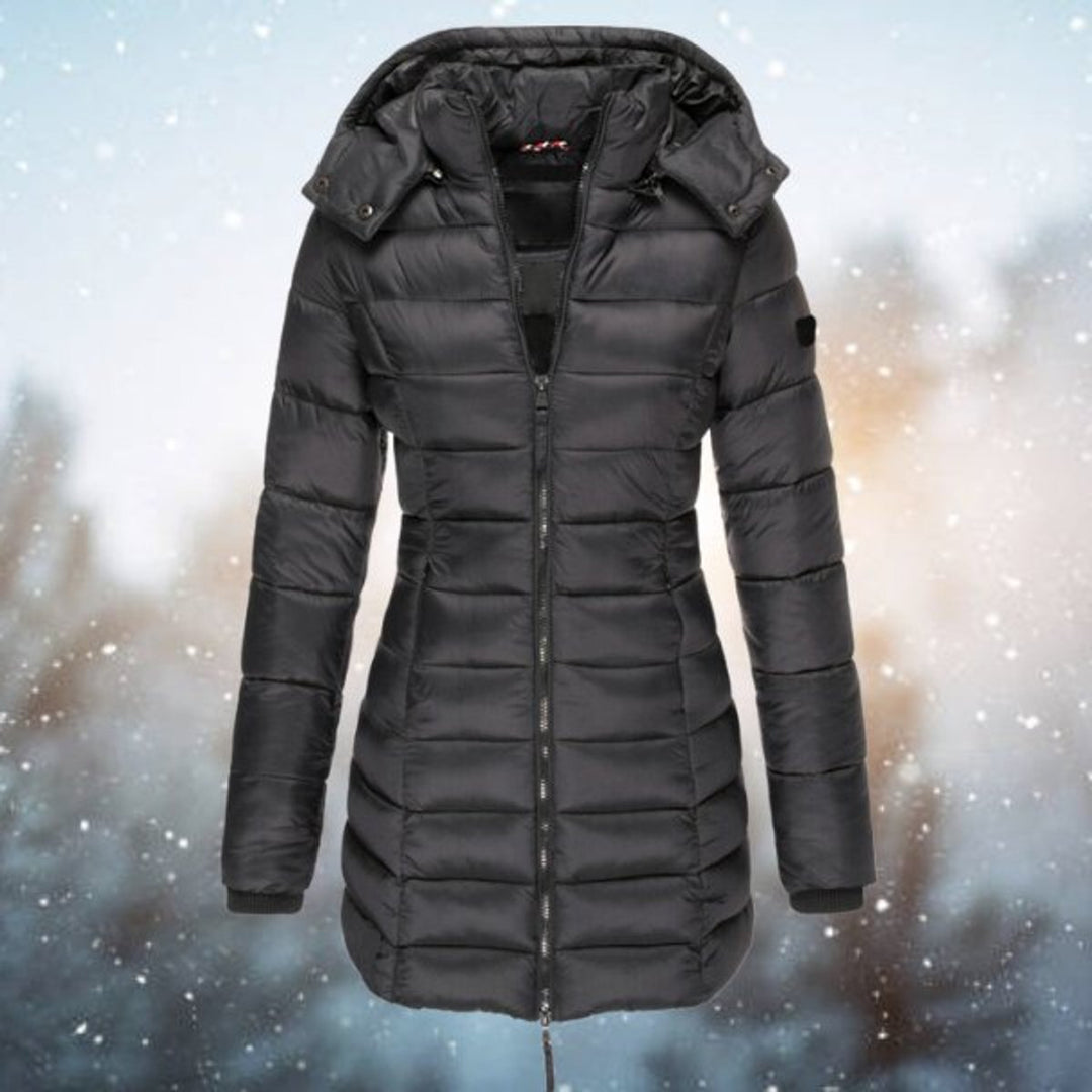 Hiltje | Hooded Tailored Long Winter Coat