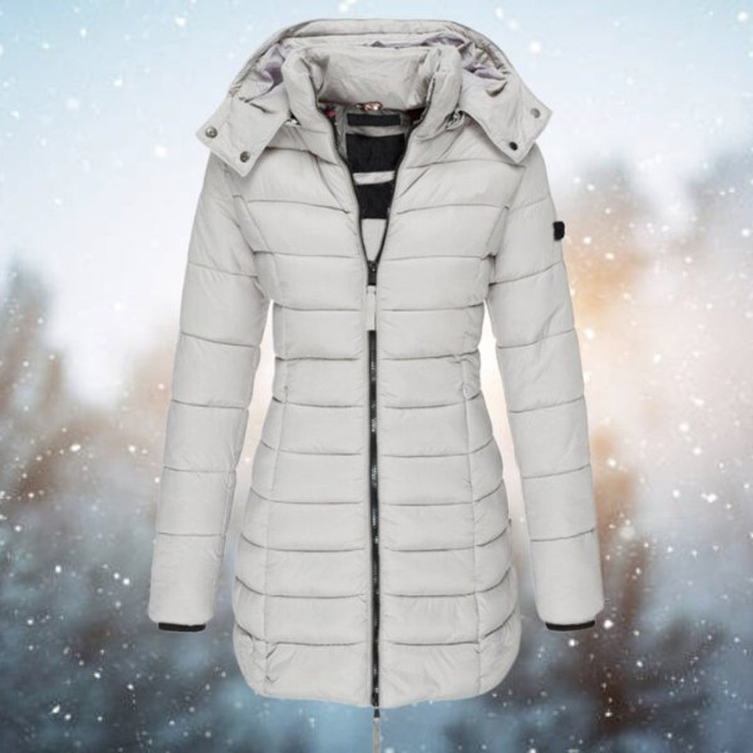 Hiltje | Hooded Tailored Long Winter Coat
