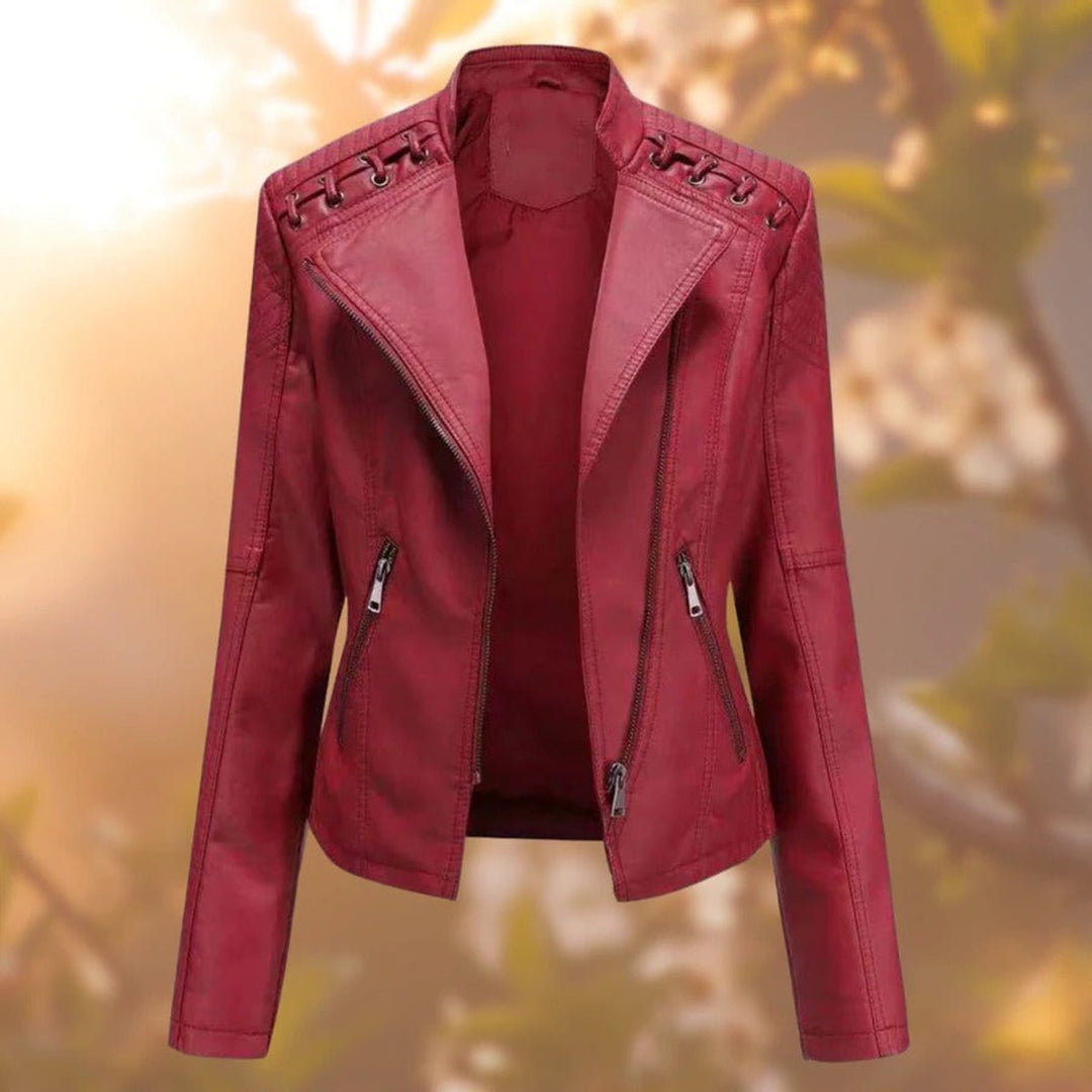 Marte | Soft Biker Jacket with Zip Accents