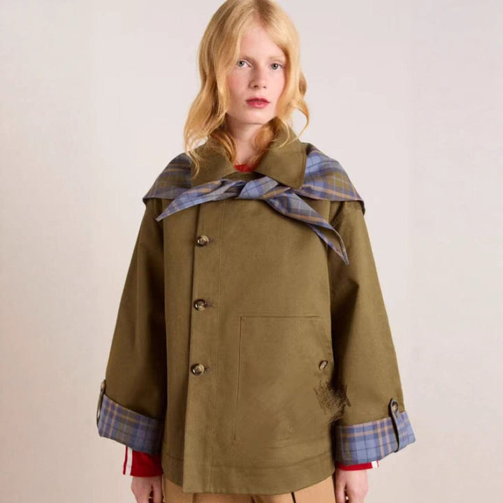 Fien | Oversized Double-Breasted Short Coat