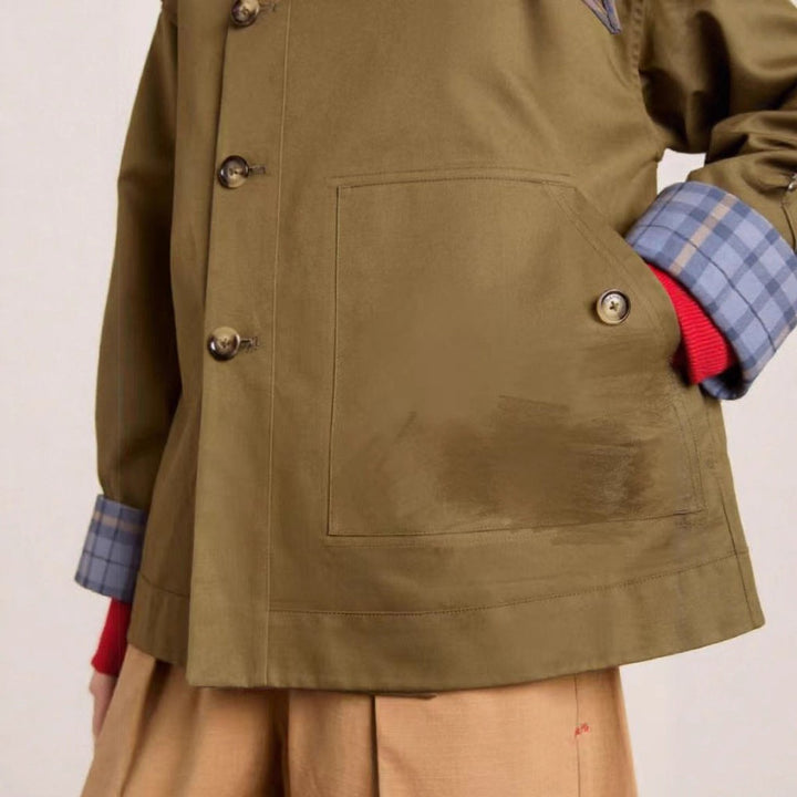 Fien | Oversized Double-Breasted Short Coat