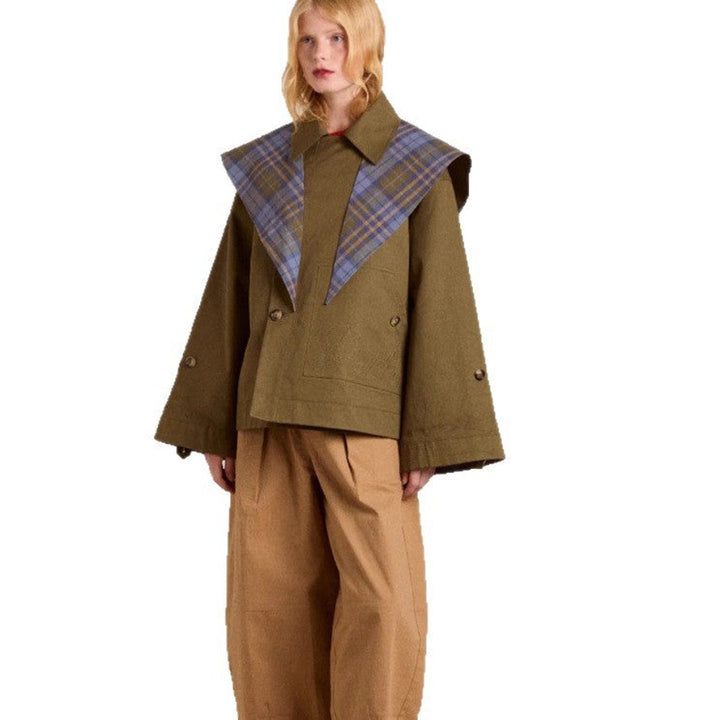 Fien | Oversized Double-Breasted Short Coat