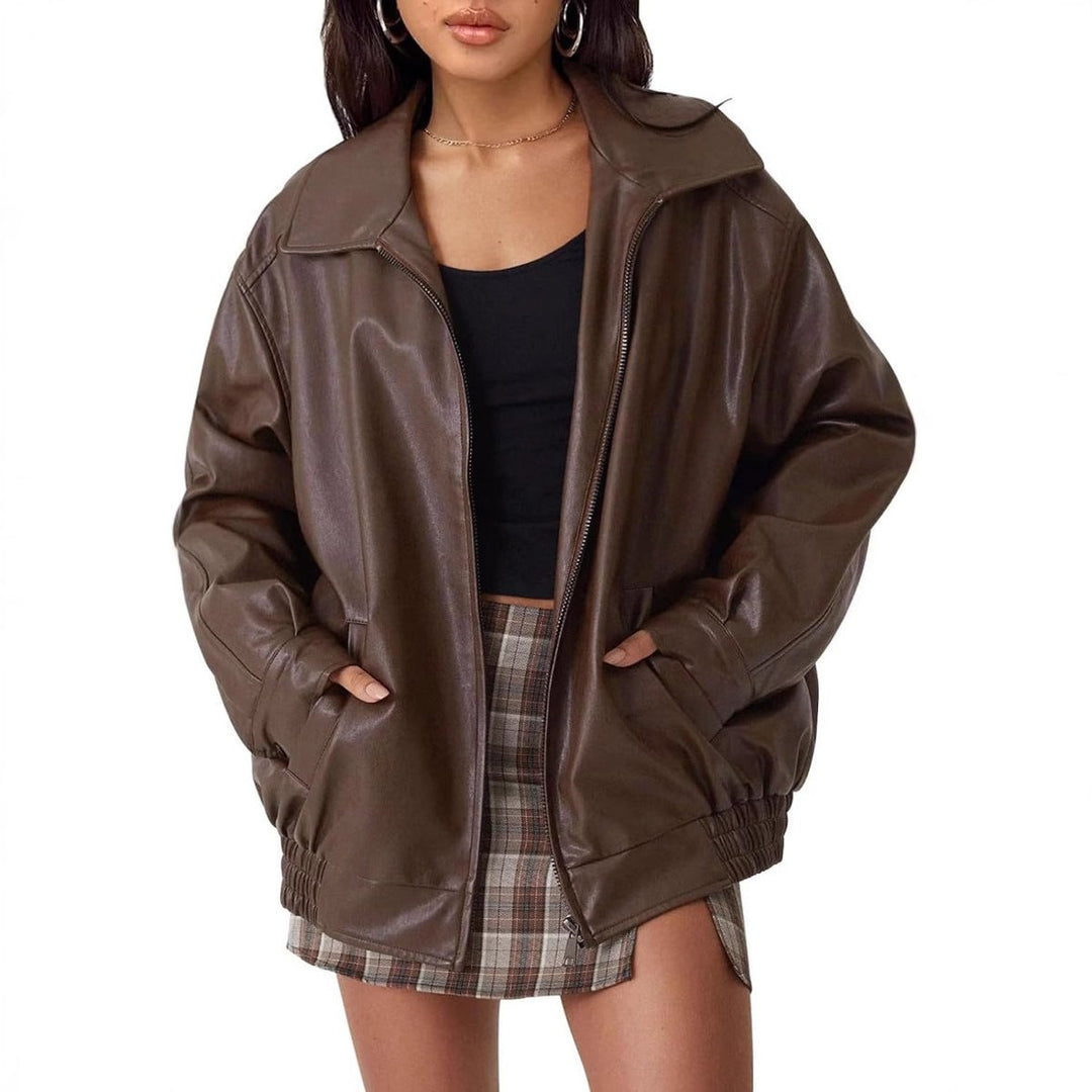 Daphne | Oversized Zip Bomber Jacket