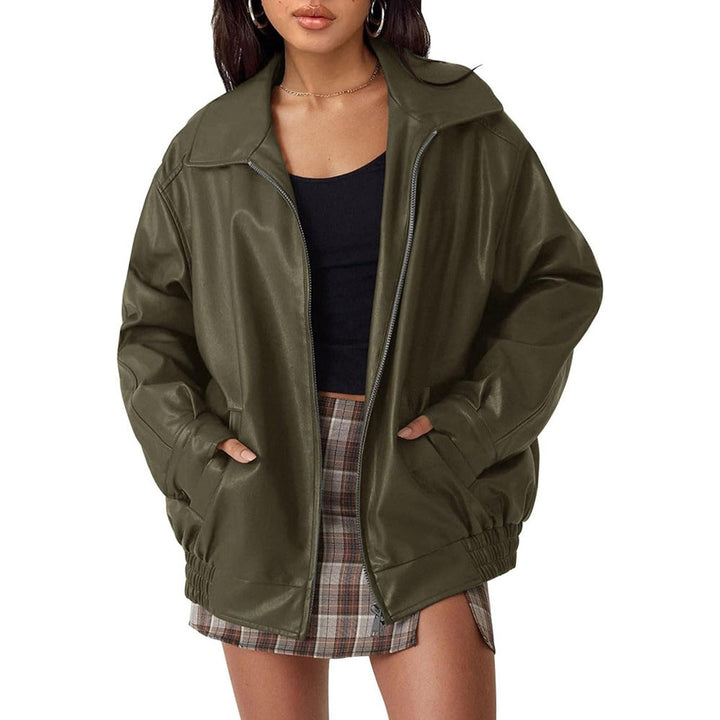 Daphne | Oversized Zip Bomber Jacket