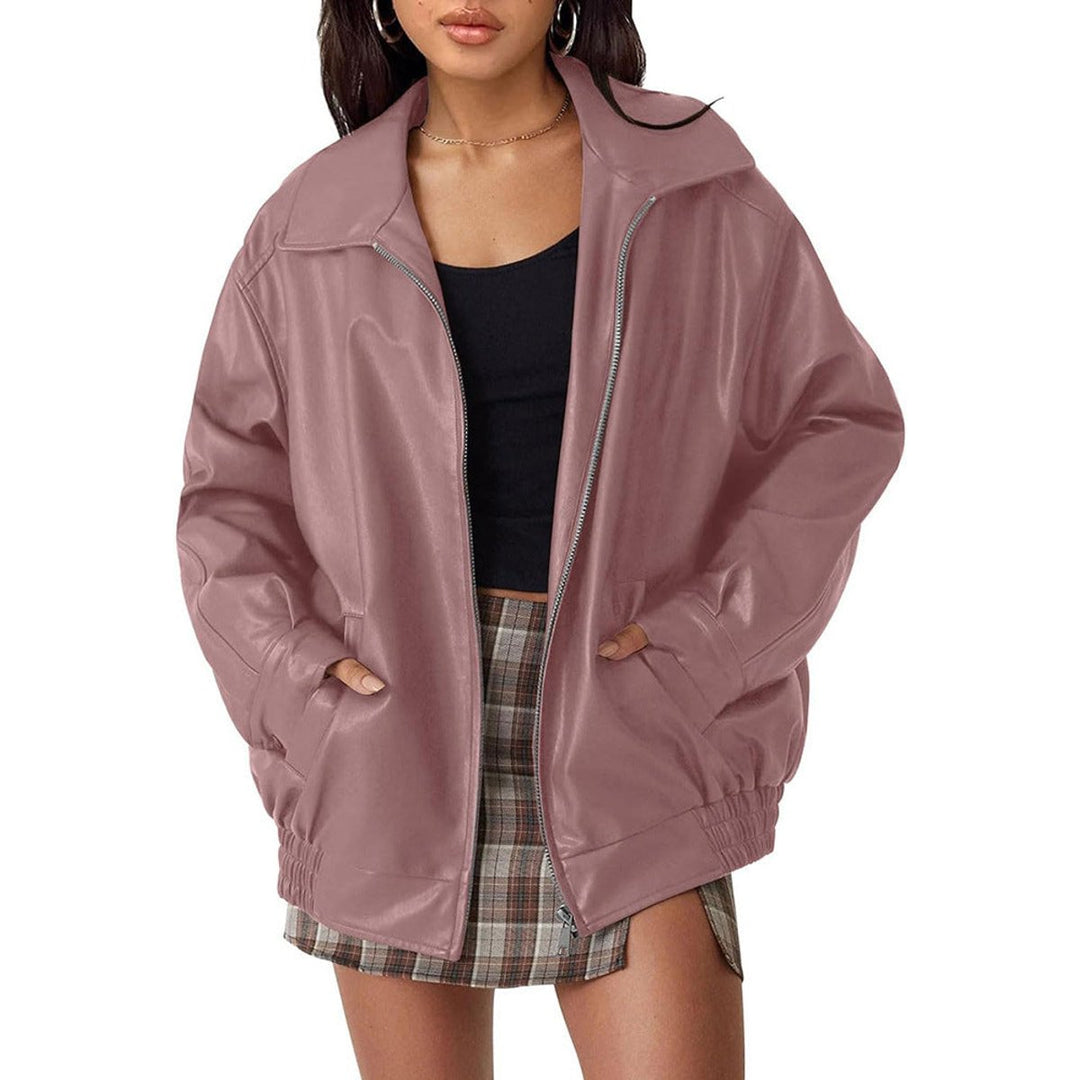 Daphne | Oversized Zip Bomber Jacket