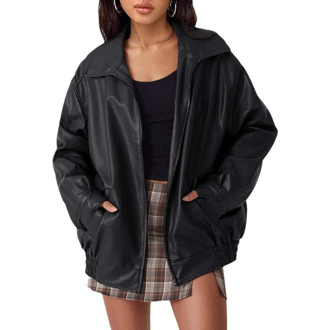 Daphne | Oversized Zip Bomber Jacket