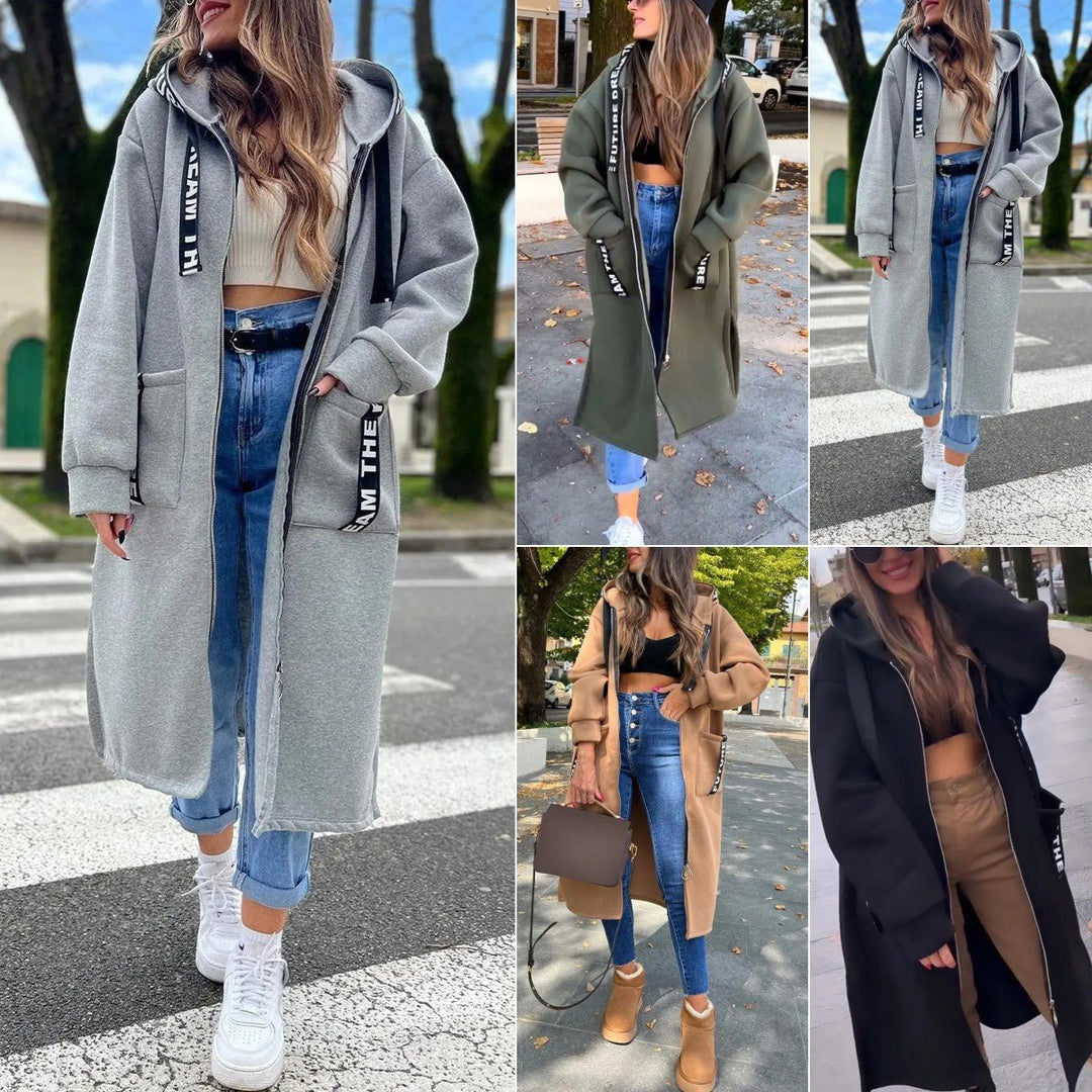 Elisa | Oversized Hooded Long Coat