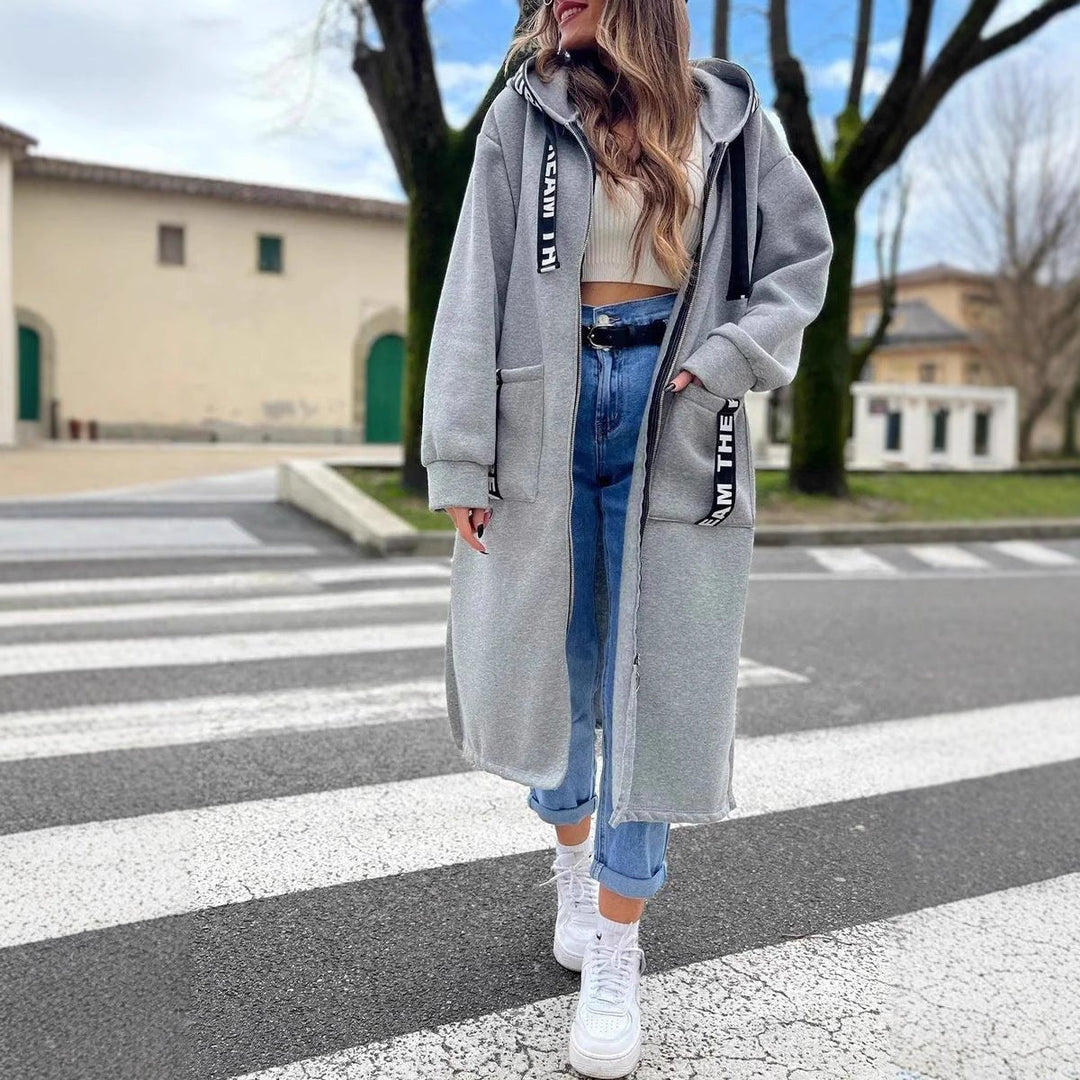 Elisa | Oversized Hooded Long Coat