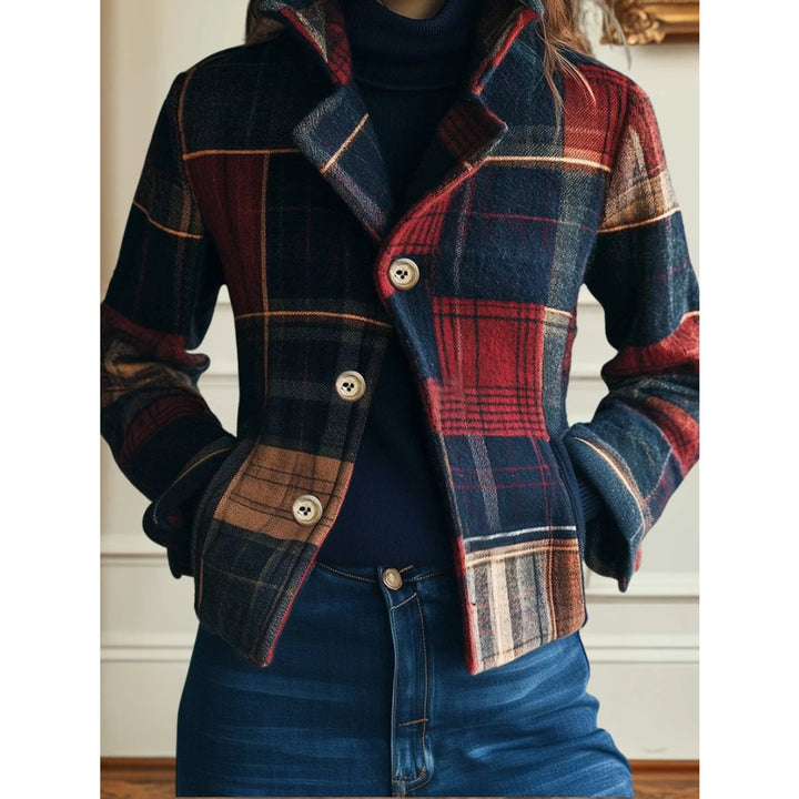 Marlijn | Check Patterned Short Jacket