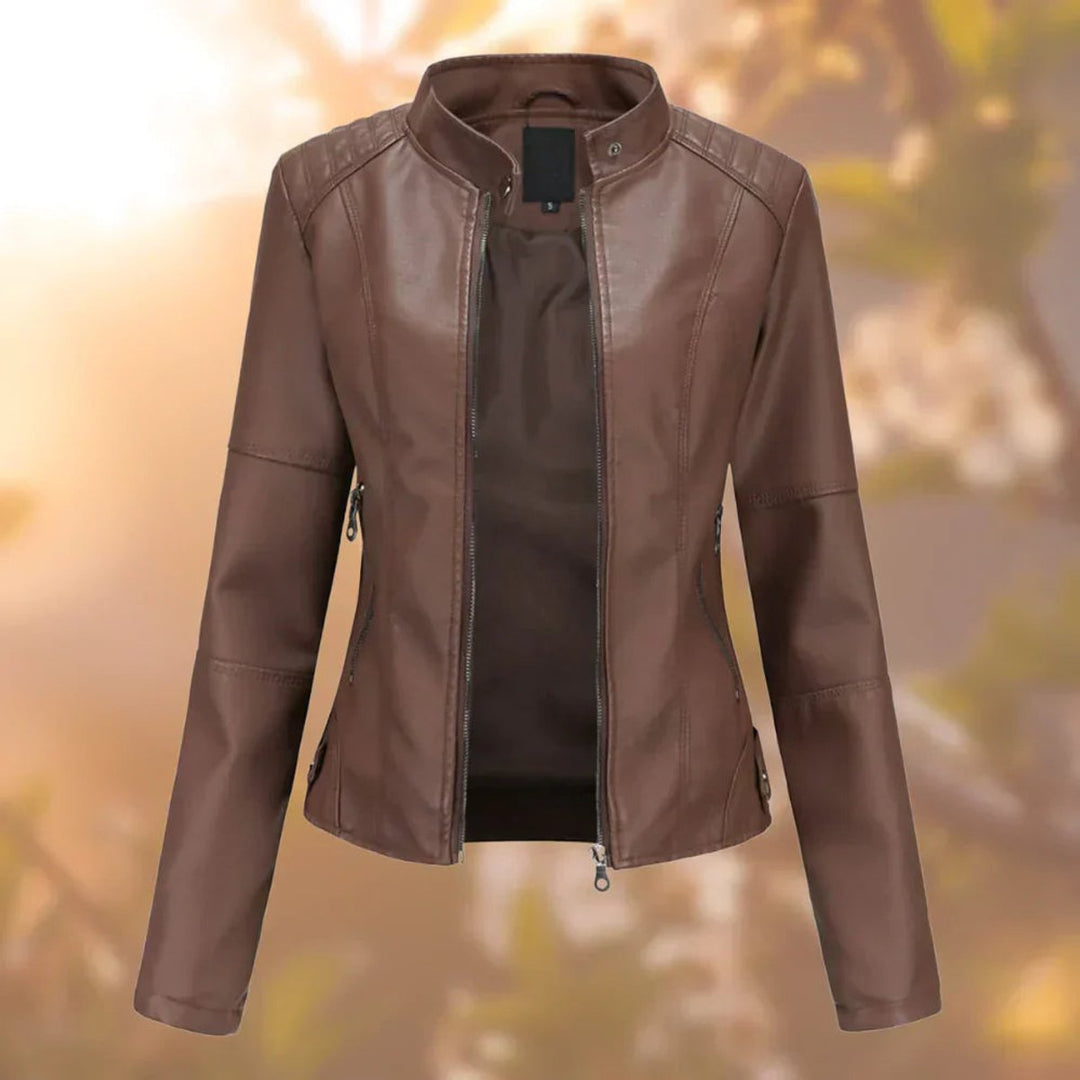 Marlijn | Tailored Zip Biker Jacket