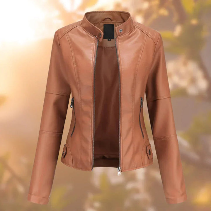 Marlijn | Tailored Biker Jacket with Zip Closure