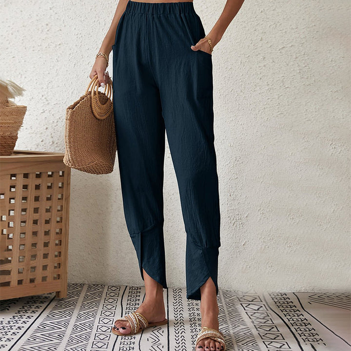 Essari - Distressed Hem Trousers