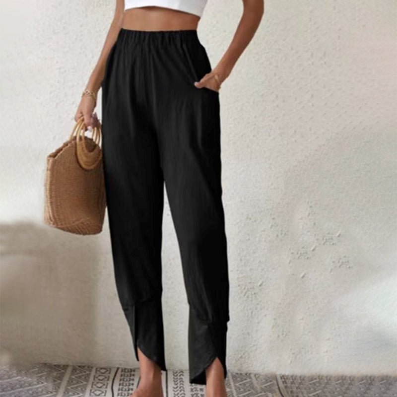 Essari - Distressed Hem Trousers