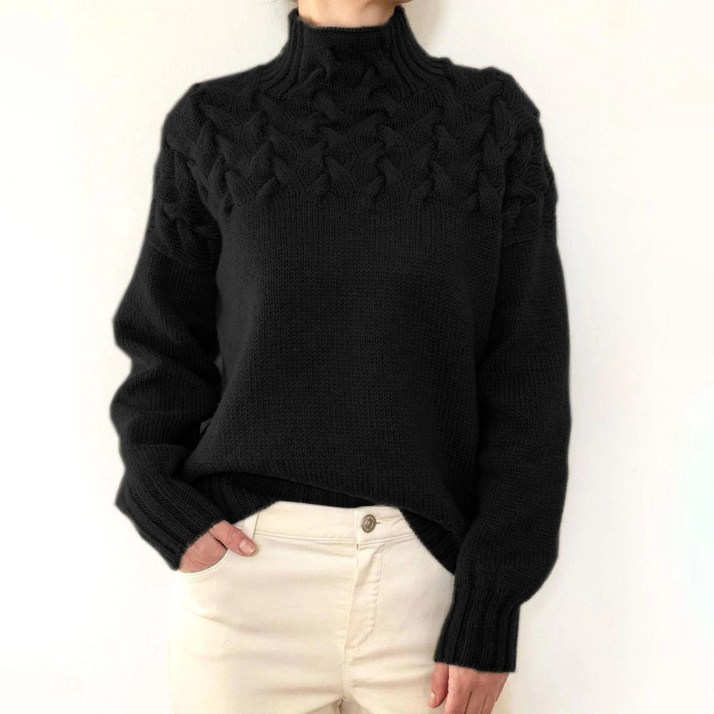Elena | High Neck Sweater
